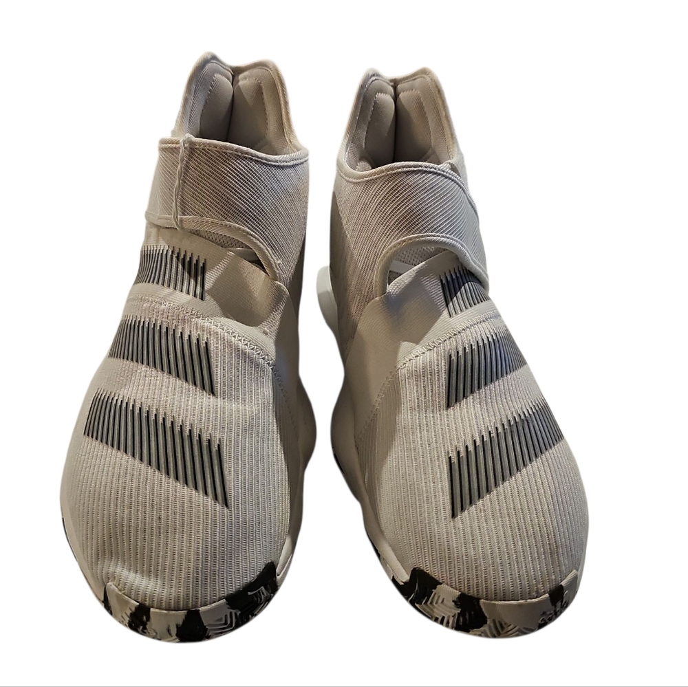 Adidas Harden B/E 3 Basketball Midtop Gray/White Sz 8 Mens